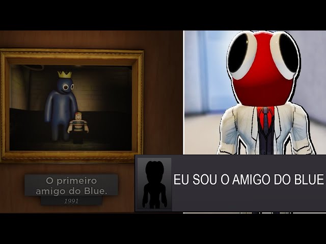 ME TRANSFORMEI NO PRIMEIRO AMIGO DO BICHO AZUL BABÃO NO RAINBOW FRIENDS E  ISSO ACONTECEU! (Roblox) 