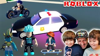 Dani y Evan huyen de la POLICIA en ROBLOX LIVETOPIA