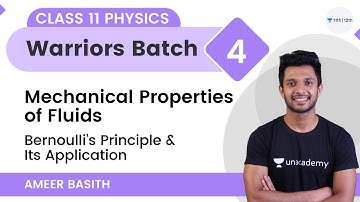 Mechanical Properties of Fluids-L4 | Bernoulli