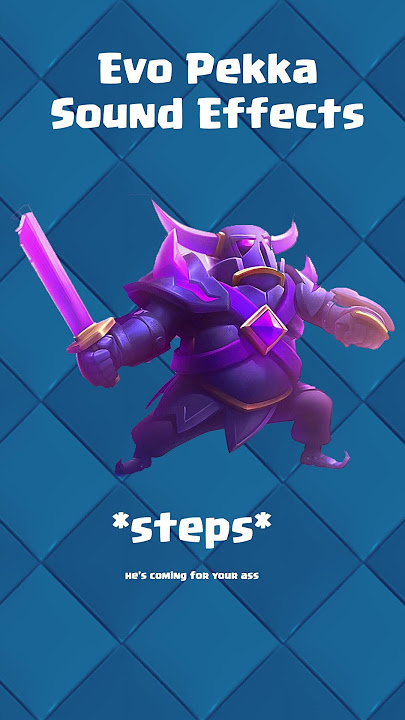 Clash Royale - All Evo Pekka sound effects #clashroyale #supercell #evopekka #evolution