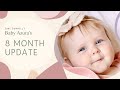 AZURA&#39;S 8 MONTH BABY UPDATE!! CRAWLING, ALLERGIES, PERSONALITY &amp; FAMILY EVENTS