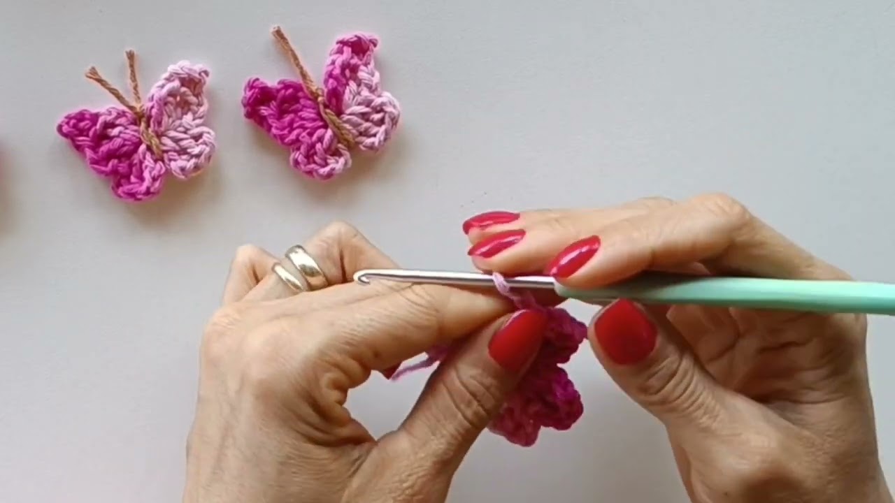 Mini borboleta de crochê fácil 🦋