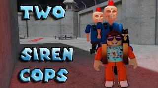 How to make two Remastered SIREN COP chasing you Escape Siren Cop's Prison!(SCARY OBBY)