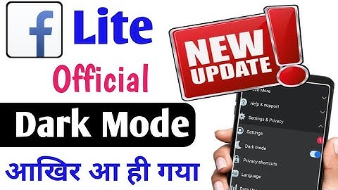 How to Enable Dark Mode On Facebook Lite in 2020 || Fb Lite Official Dark Mode for Android