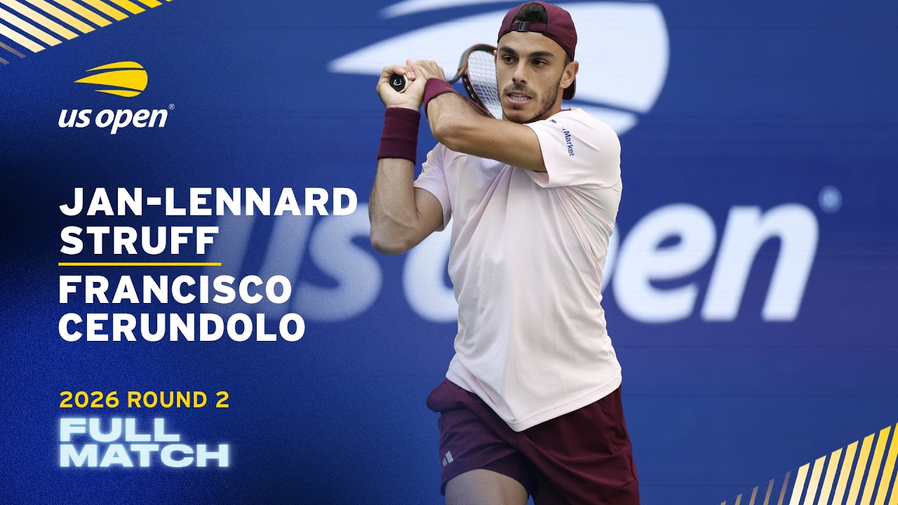Jan-Lennard Struff vs. Francisco Cerundolo Full Match | 2026 US Open Round 2