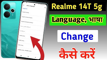 How to change language in Realme 14t 5g /Realme 14t 5g me language kaise change kare