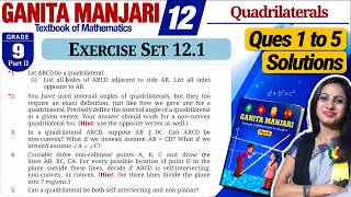 Class 9 Maths Exercise 12.1 Solutions | Ganita Manjari Part 2 Solutions | Chapter 12 Quadrilaterals