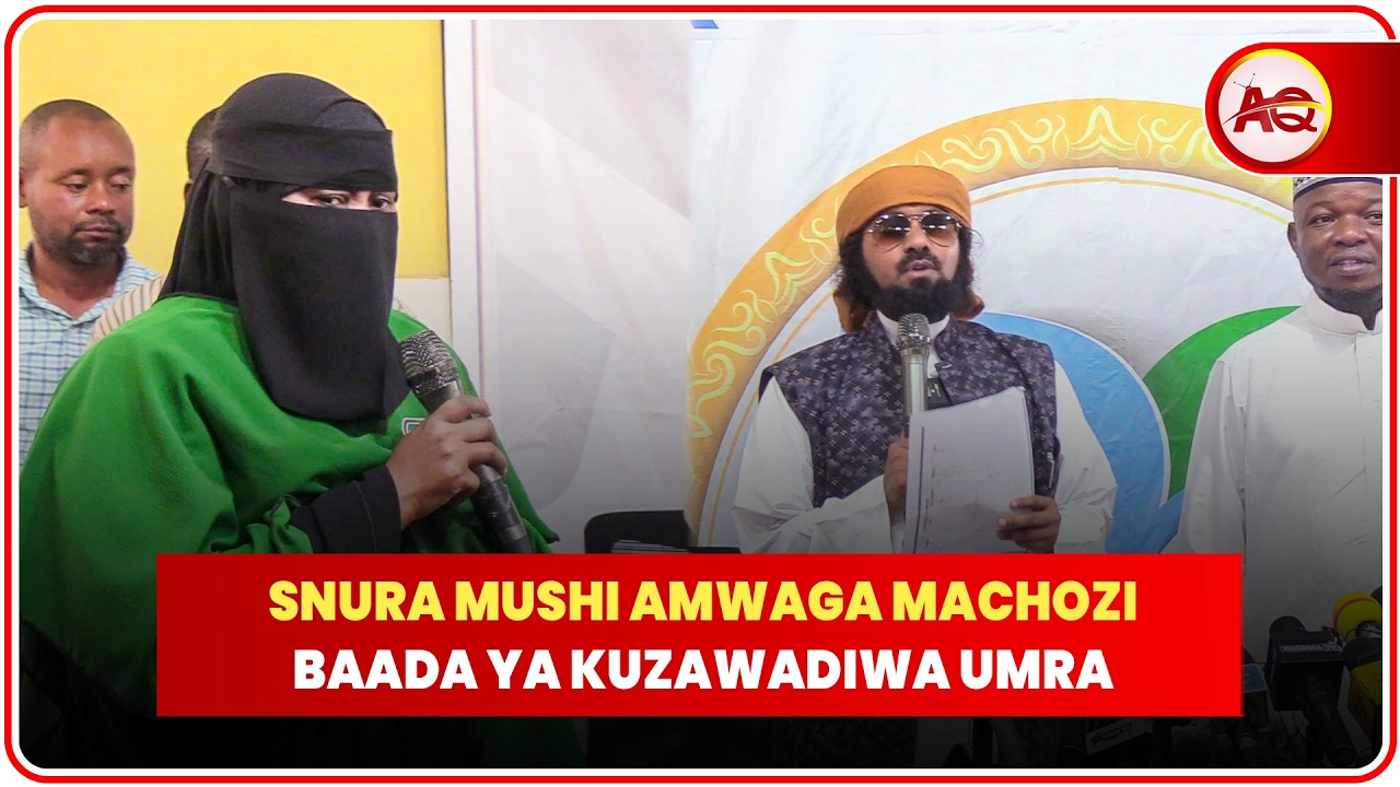 SNURA ASHINDWA KUJIZUIA, AMWAGA CHOZI MBELE YA SHEIKH NURDIN KISHKI BAADA YA KUZAWADIWA KWENDA UMRA