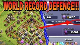 Insane HIGHEST DEFENCE WON IN COC/SEASON - WORLD RECORD!!!