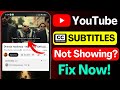 YouTube Subtitles Not Showing Fix | Closed Captions Not Working | Auto Captions Missing