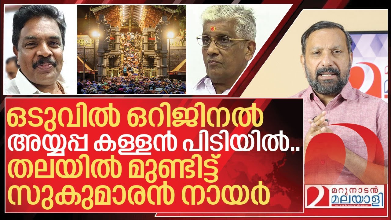 ഒടുവിൽ ഒറിജിനൽ അയ്യപ്പ കള്ളൻ പിടിയിൽ.. വിനയായത് നായർക്ക് I SIT Arrested Murari babu