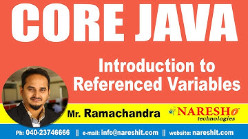 Introduction to Referenced Variables | Core Java Tutorial | Mr. Ramachandra