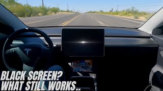 Driving Your Tesla With A Black Screen Test