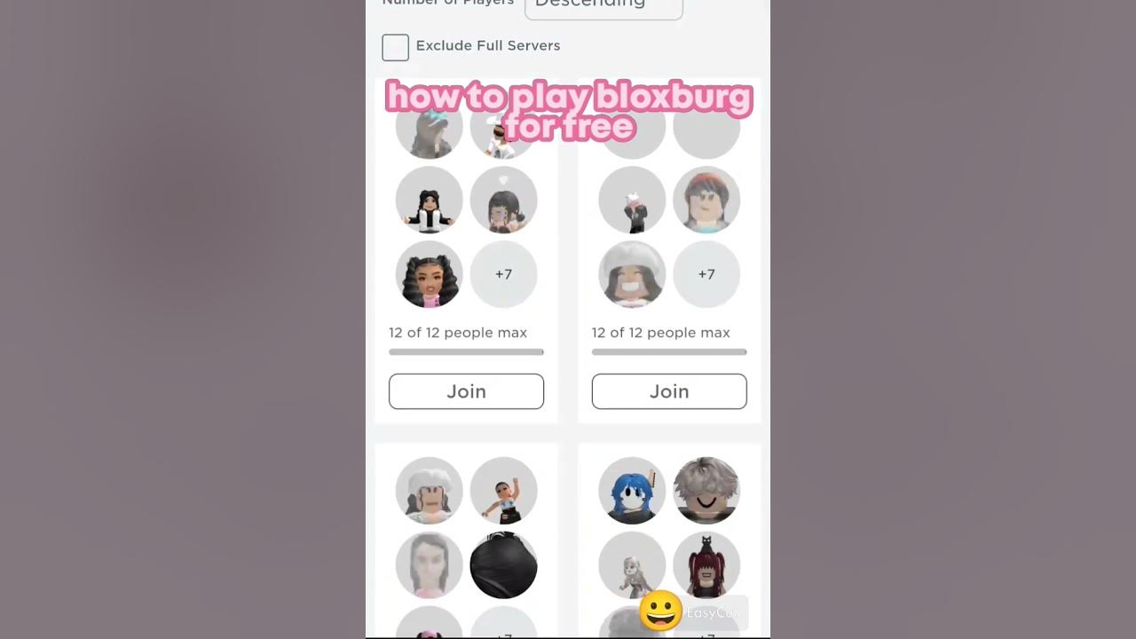 how to play bloxburg for free!? 😱 YouTube