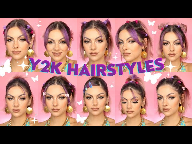 10 EARLY 2000s HAIR STYLES | Y2K inspired SHORT HAIR - YouTube