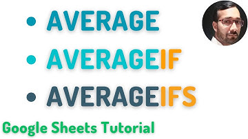 Average in google sheets | Average if in google sheets | Average ifs in google sheets