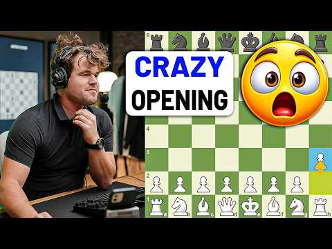 Magnus Carlsen Plays This CRAZY Chess Opening!