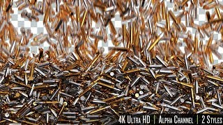 4K Gun Bullets Fill Screen Overlay