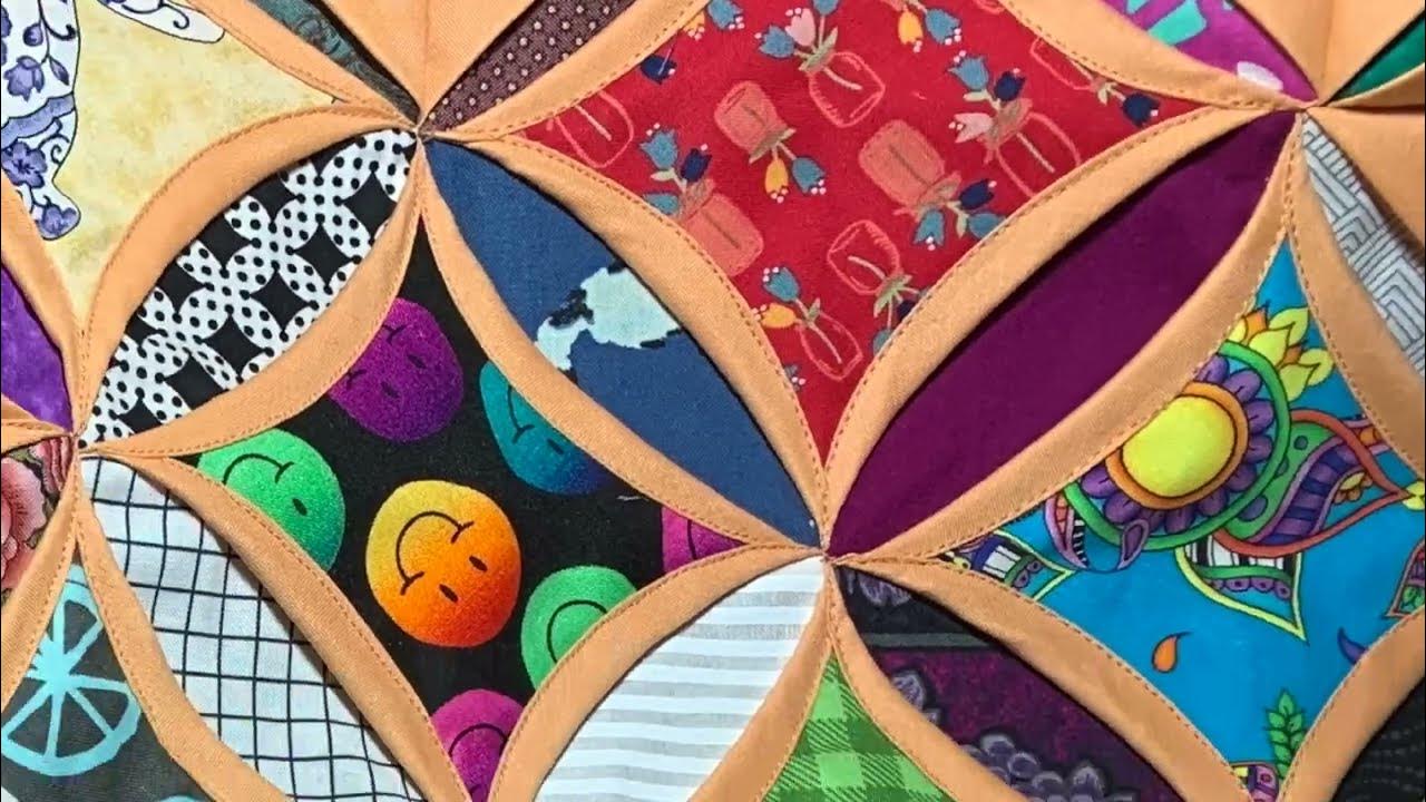 How to Make a cathedral windows quilt Easy Version YouTube