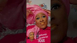 Quick gele for party #gele #duet #headwrapping #nigerianwedding #gelestyles #makeupartist #tutorial