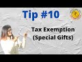 Tip #10 Tax Exemption (Special Gifts) | One Tip One Day | By, Apoorva Bhatnagar