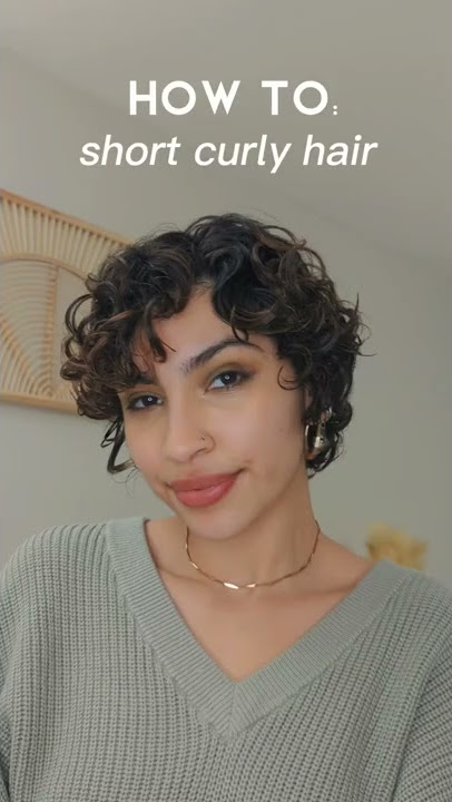 How to style short curly hair :)