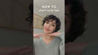 How to style short curly hair :)