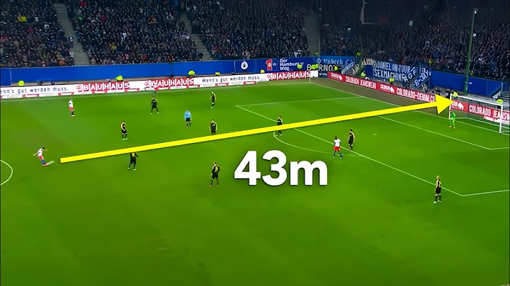 Long-distance goals but they get increasingly more ridiculous 