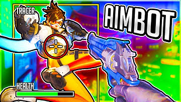 What Secret Aimbot in Overwatch Looks Like... Overwatch Hacker Hunt #4 (Samito)