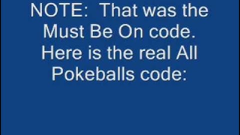VBA:  Pokemon Leafgreen:  All Pokeballs code for Gameshark