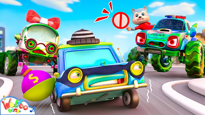 Stop, Bad Car! Car Rescue Squad Song - Imagine Kid Songs & Nursery Rhymes | Wolfoo Kids Songs