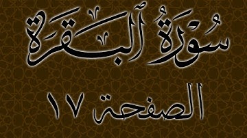 تلاوة خاشعة لسورة البقرة الصفحة 17 مع مؤشر قلم