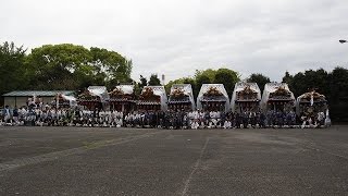 三佐・野坂神社春季大祭2015　『宵宮』出発式