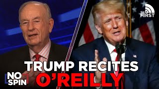 Donald Trump Reads Bill O’Reilly’s Message at the Courthouse