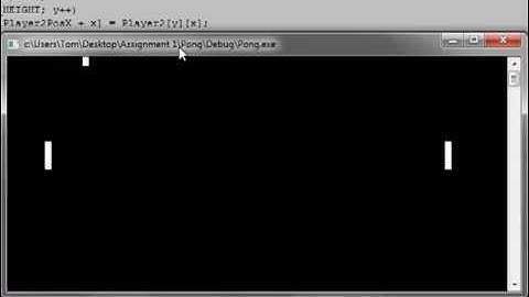 Win32 Console Pong, C++ Part 1