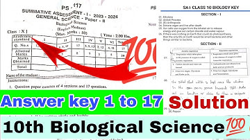 💯10th class sa1 general science question paper 2023-24|ap sa1 10th ps ns question paper 2023-24