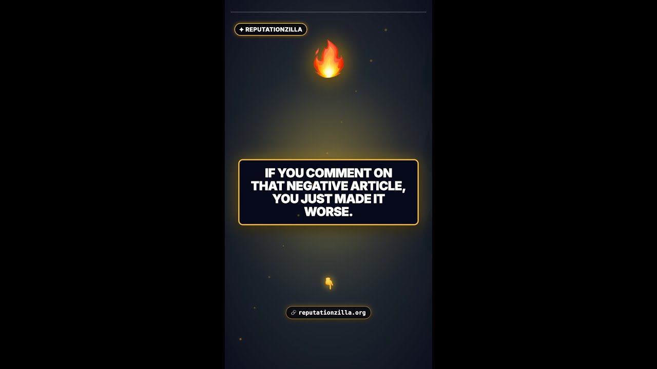 Never Comment on Negative Articles About Your Business