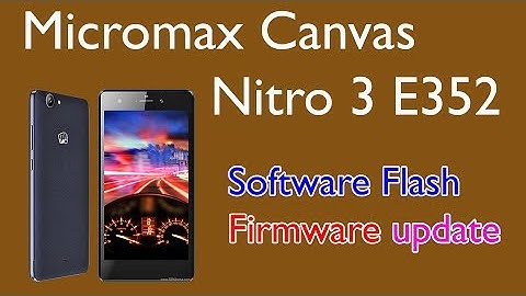 Micromax E352 Software Flash firmware update
