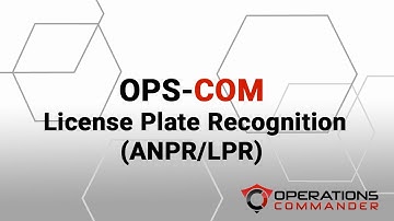 OPSCOM - License Plate Recognition (ANPR/LPR)