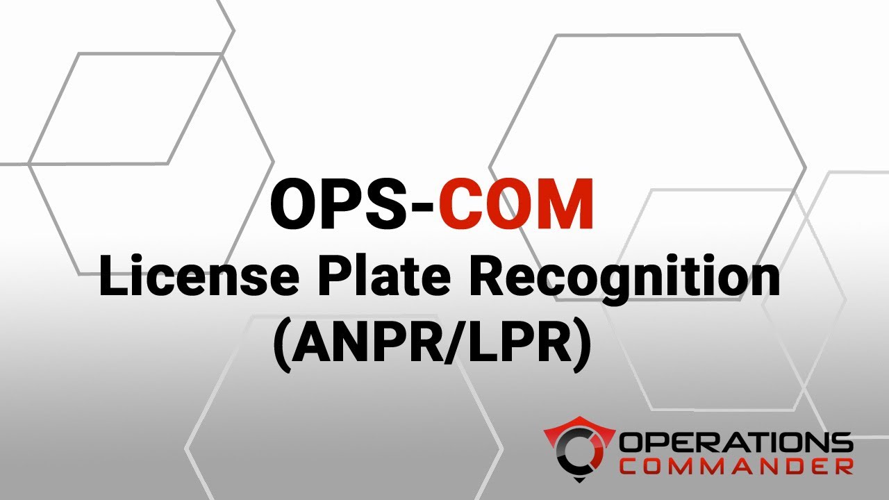 OPSCOM - License Plate Recognition (ANPR/LPR)