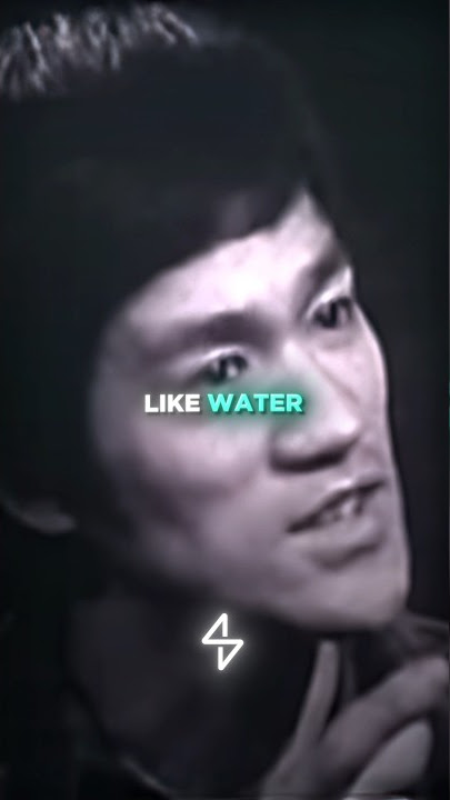 Bruce Lee's Wisest Words: 'Be Water, My Friend.'😳