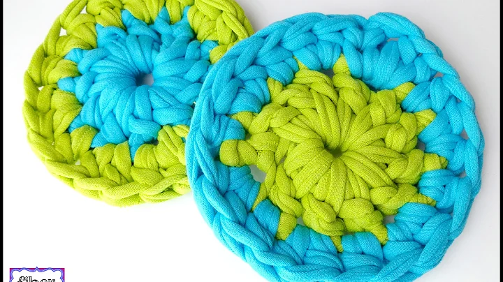 Learn to Make Stylish Coasters from Crochet T-Shirt Yarn