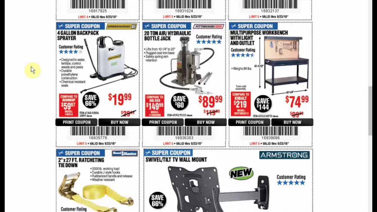 Harbor Freight Coupons Milwaukee DeWalt Porter Cable Deals YouTube