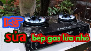 Repair all types of gas stoves with small fires and weak fires