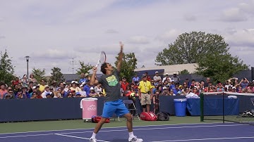 Roger Federer Forehand, Backhand and Overhead - 2013 Cincinnati Open