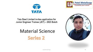 JET Metallurgy MCQ Questions Series 2 (Material Science HINDI)
