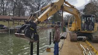 Cedar Creek Lake Dock contruction build