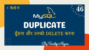 How to Find Duplicate Rows in MySQL |  How to Delete Using JOIN in MySQL #48