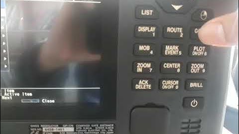 How to input your waypoints in GPS "Furuno"