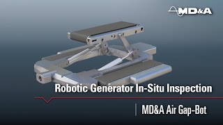 Generator Robotic Inspection: MD&A Air Gap-Bot by MD&A Turbines 2,406 views 3 years ago 2 minutes, 8 seconds